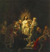 REMBRANDT Harmenszoon van Rijn The Incredulity of St Thomas oil painting reproduction